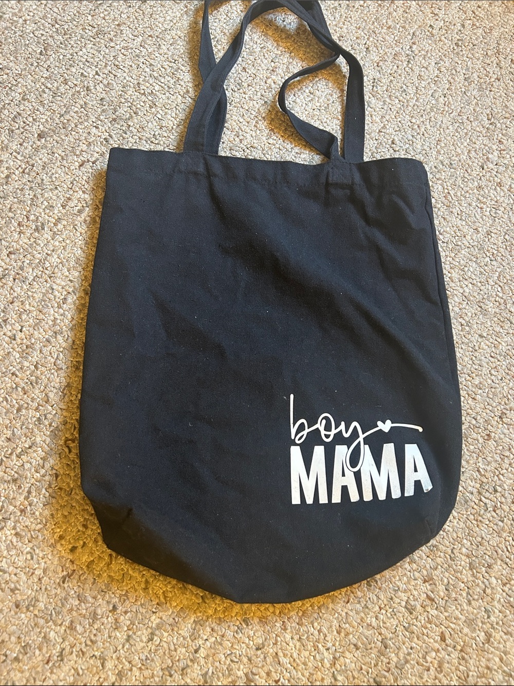 "Boy Mama" Canvas Tote Bag